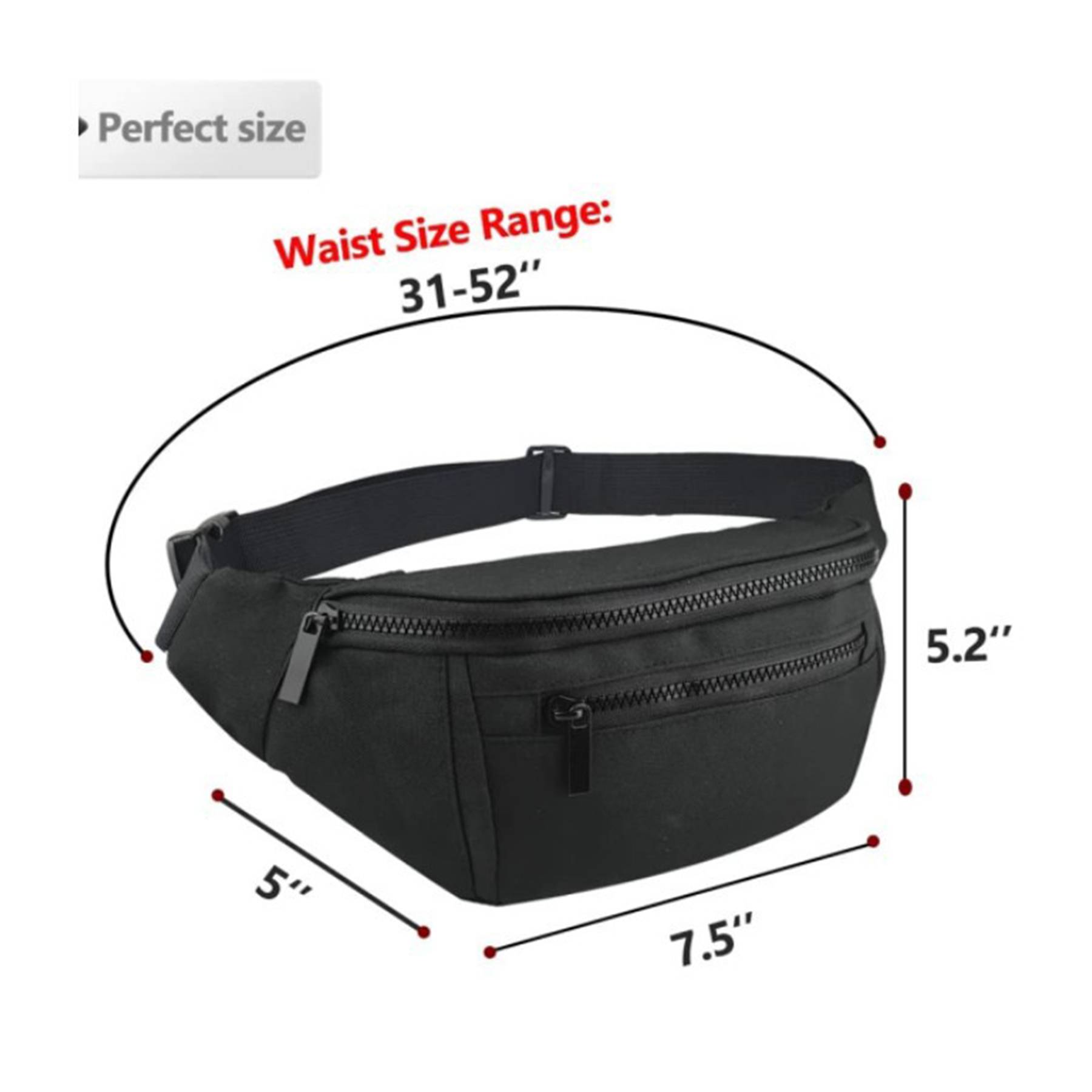 Polyester Crossbody Waist Bag 6
