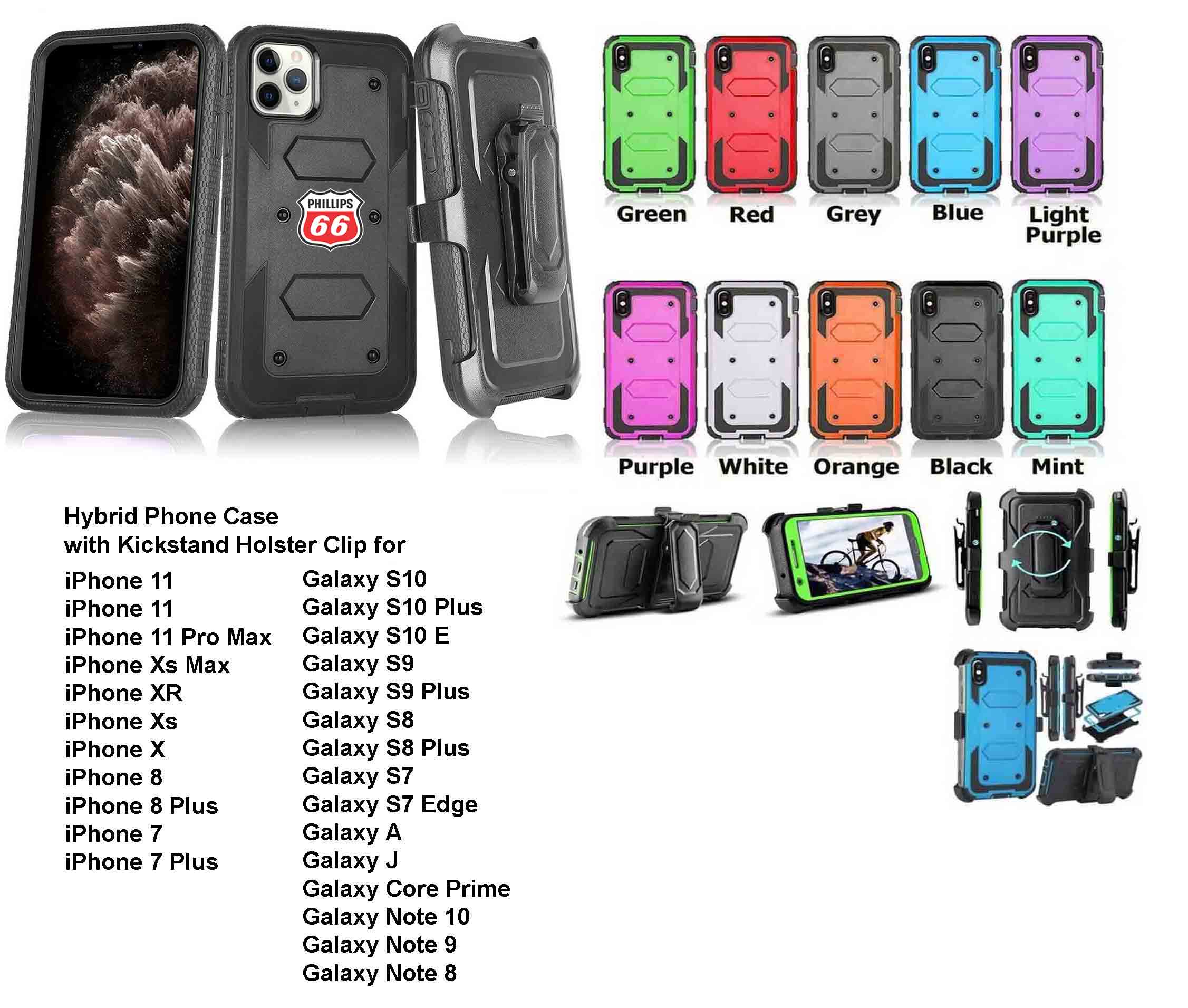 iBank ® Galaxy A16 / A15 / A14 Case with Belt Clip and Kickstand 1