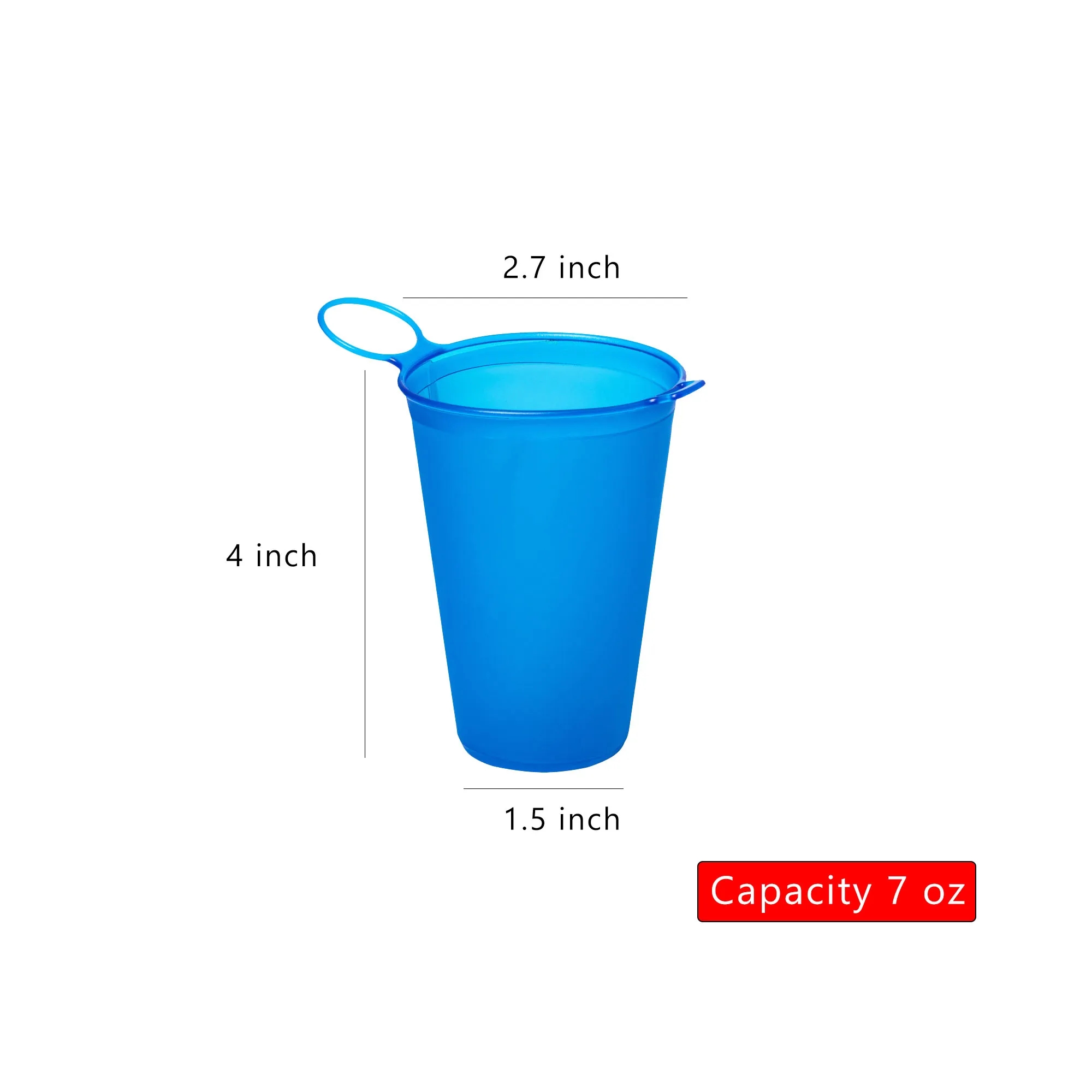 7 oz TPU Portable Outdoor Folding Soft Water Cup 4