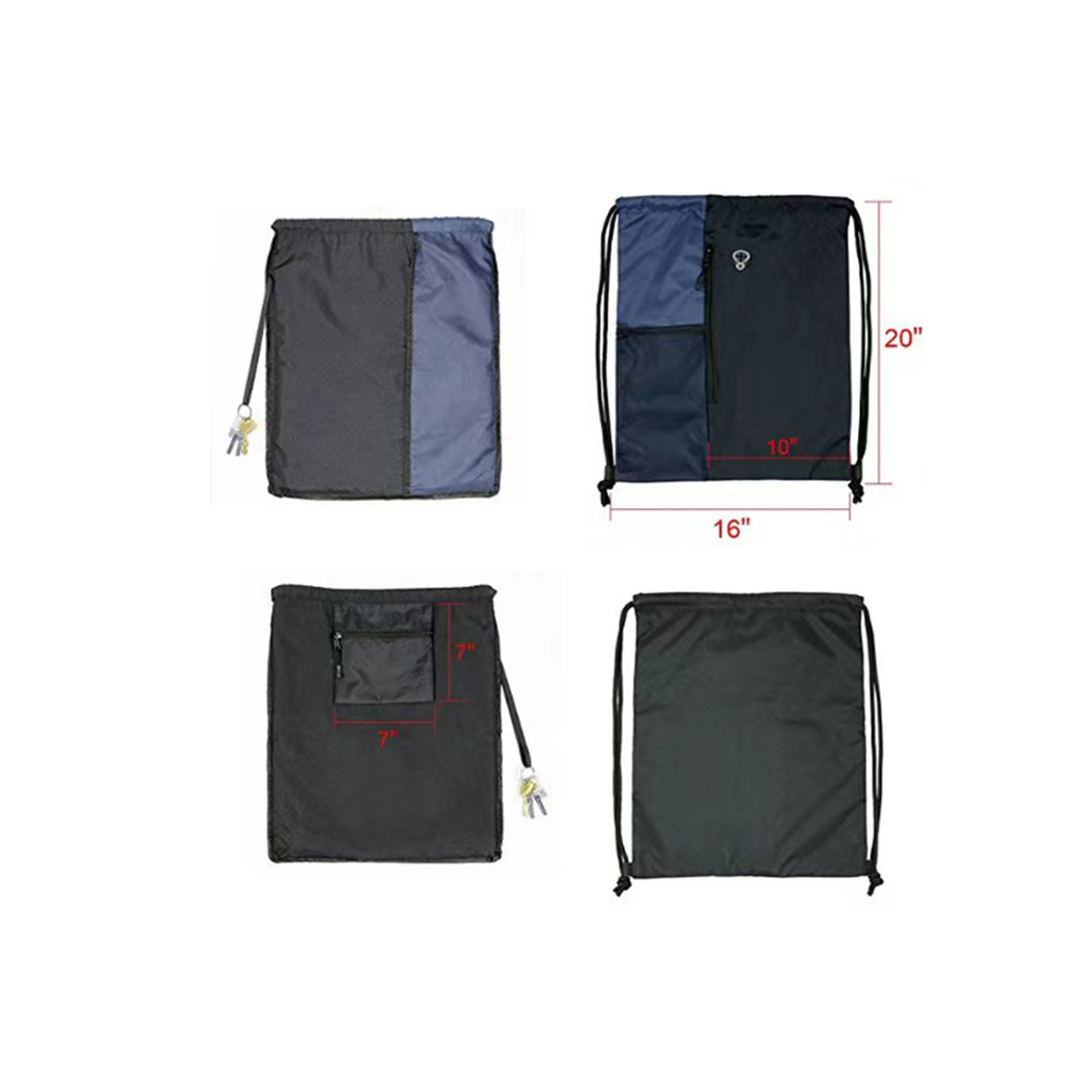 Drawstring Backpack Sports Gym Bag 3