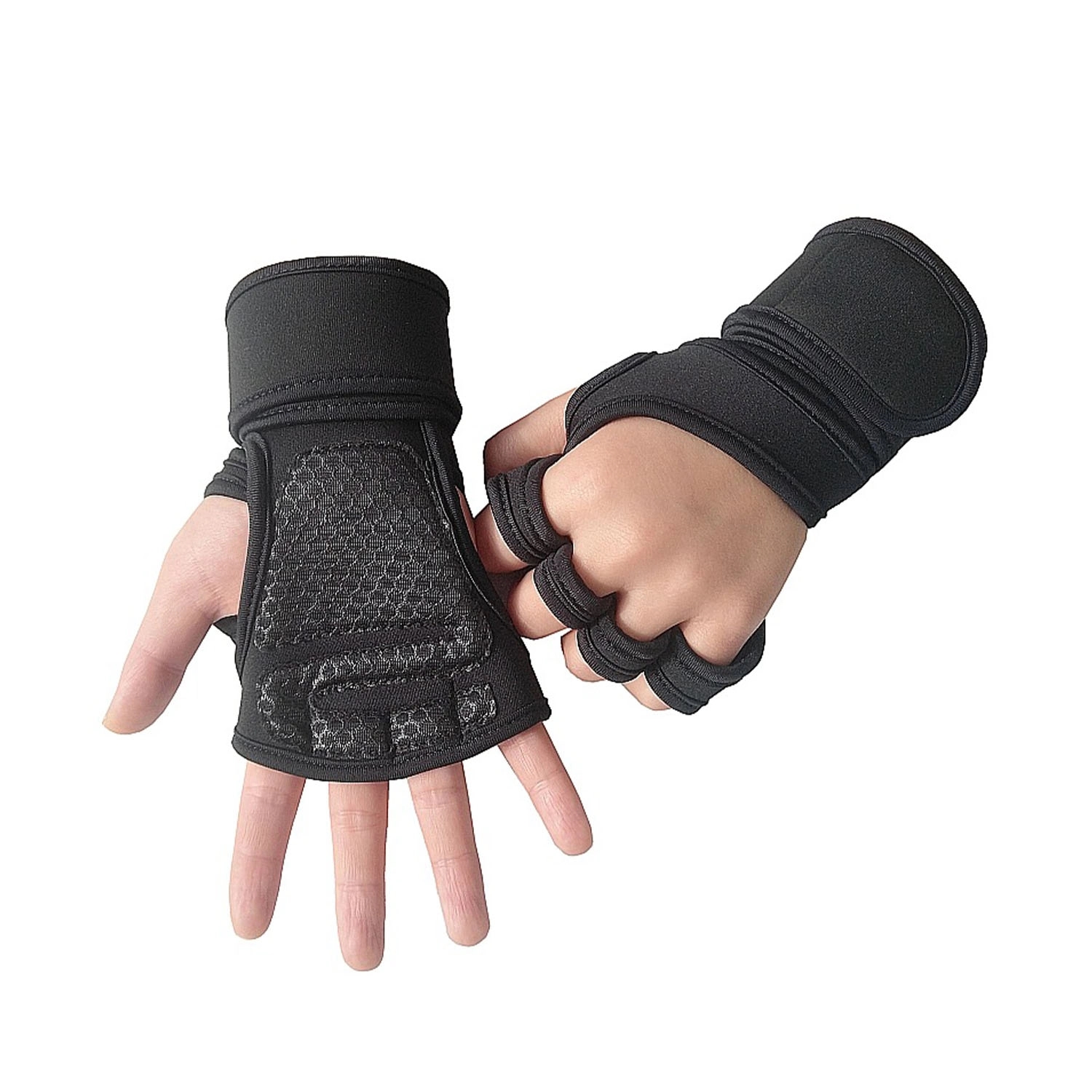 Antiskid ice silk dew two finger Gloves 3