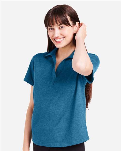Women's Fairway Marbled Jersey Polo - PDP7058 43
