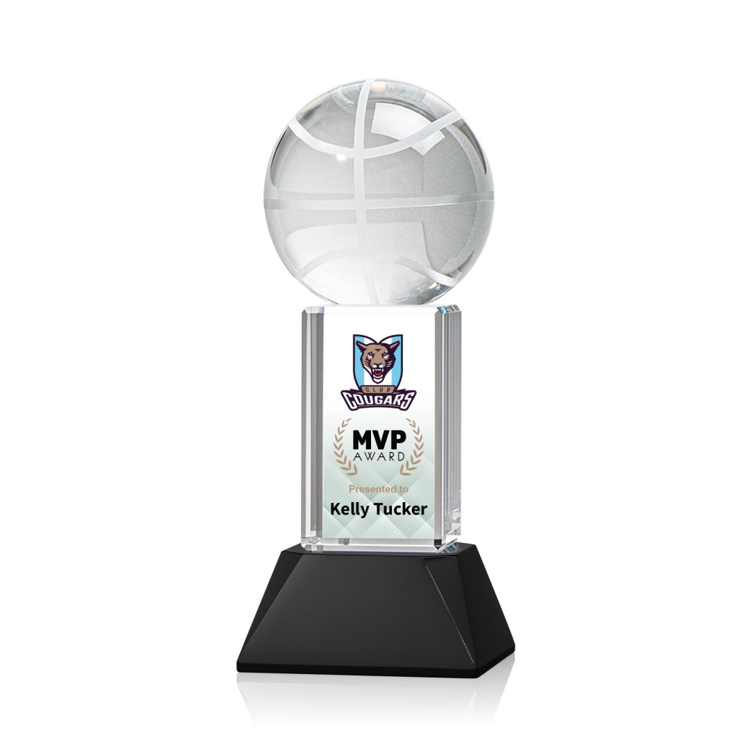 Basketball VividPrint™ Award on Stowe - Black 3