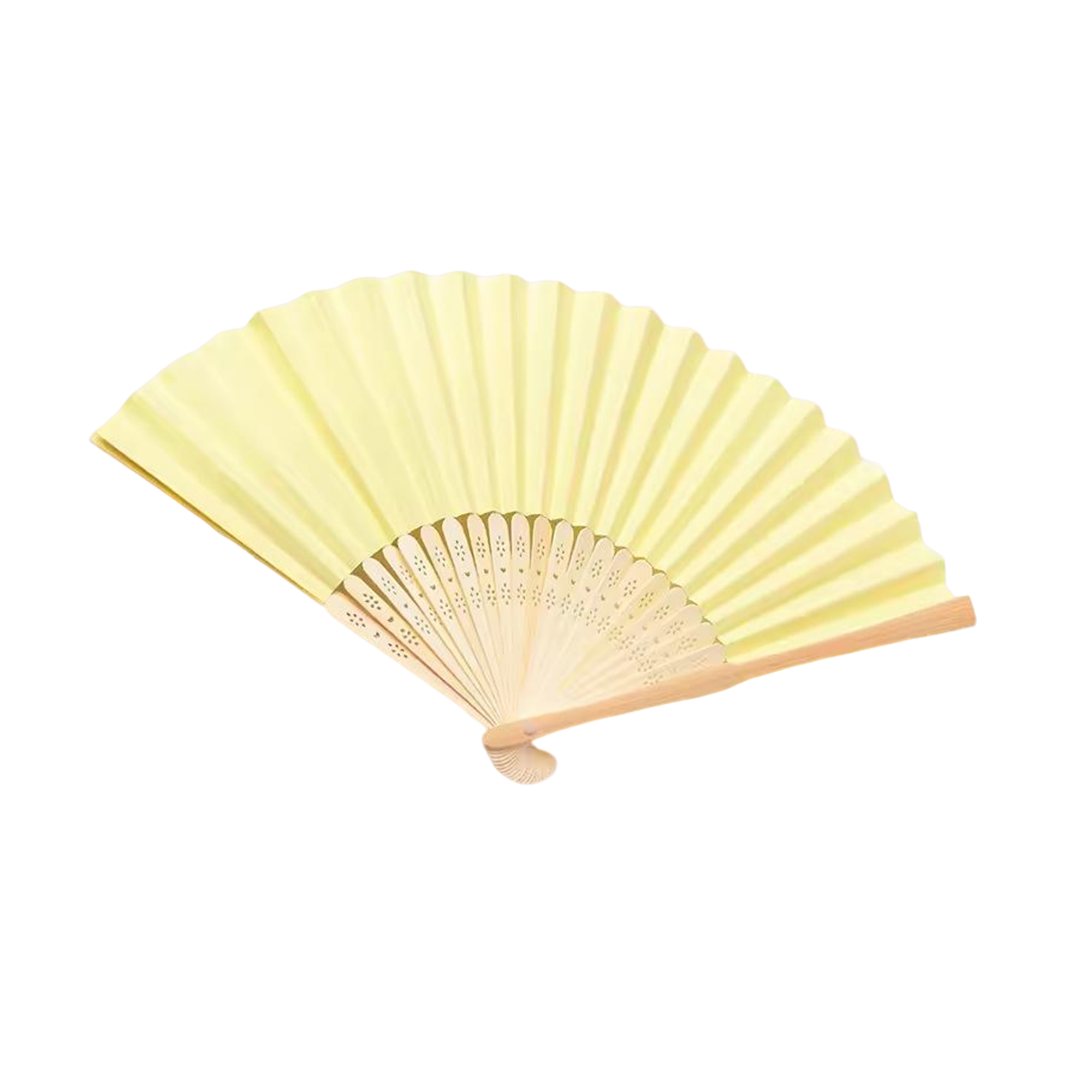 Folding Bamboo Paper Hand Fan With Full Color Print 4