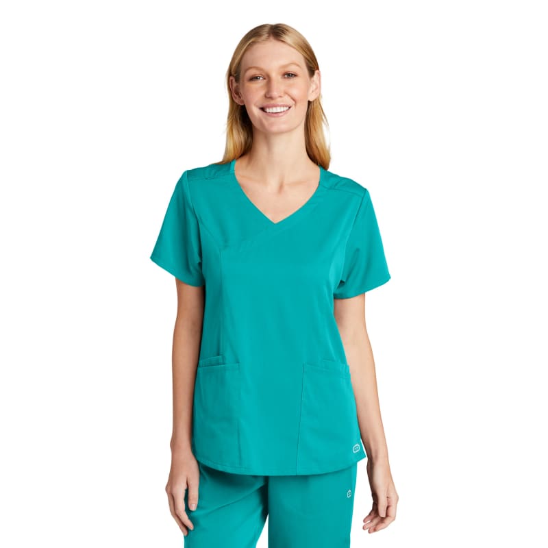 WonderWink Women's Premiere Flex Mock Wrap Top 23