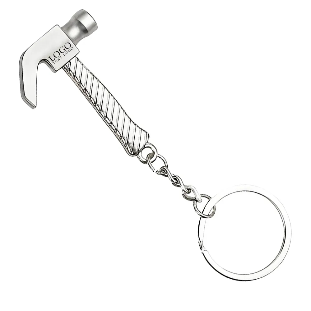 Custom Silver Hammer Keychain 5