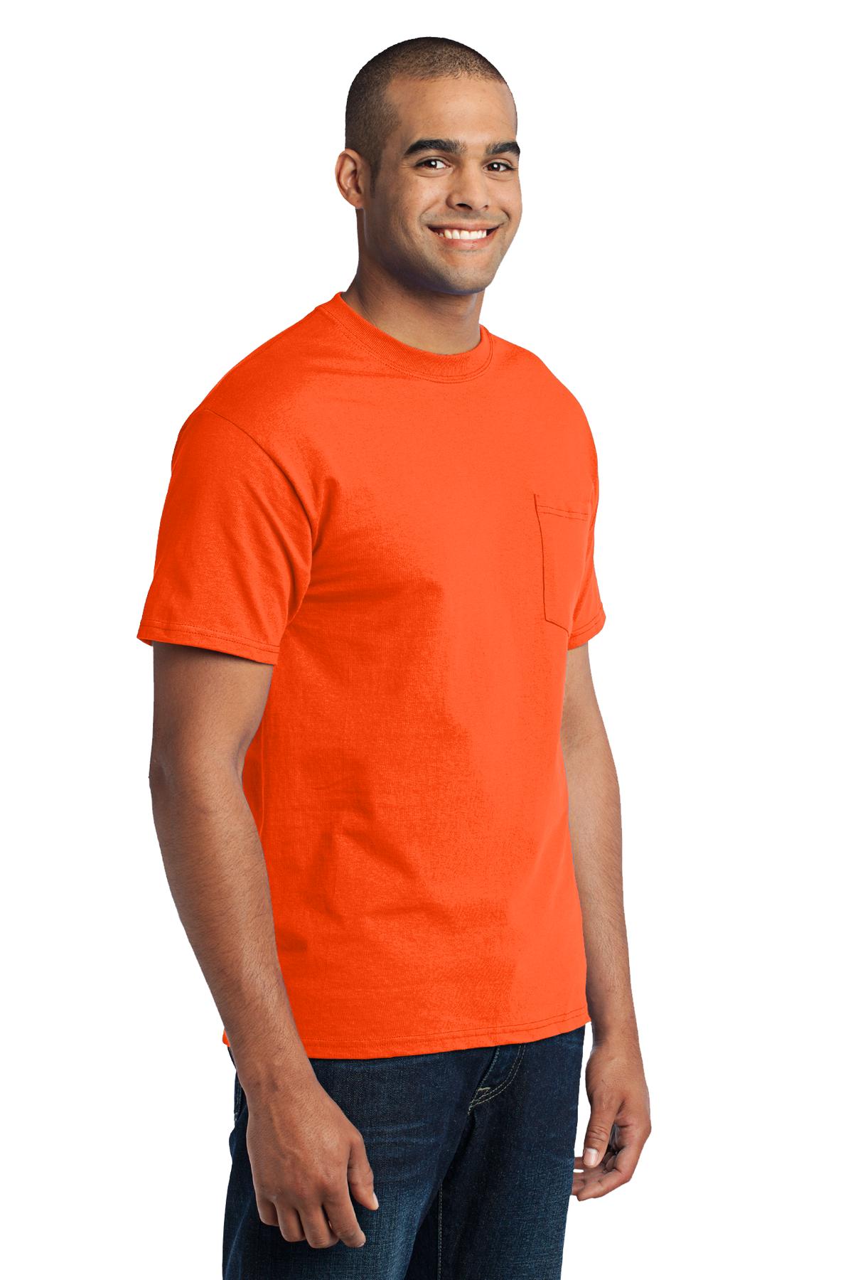 Port & Co Core Blend Pocket Tee. PC55P 27