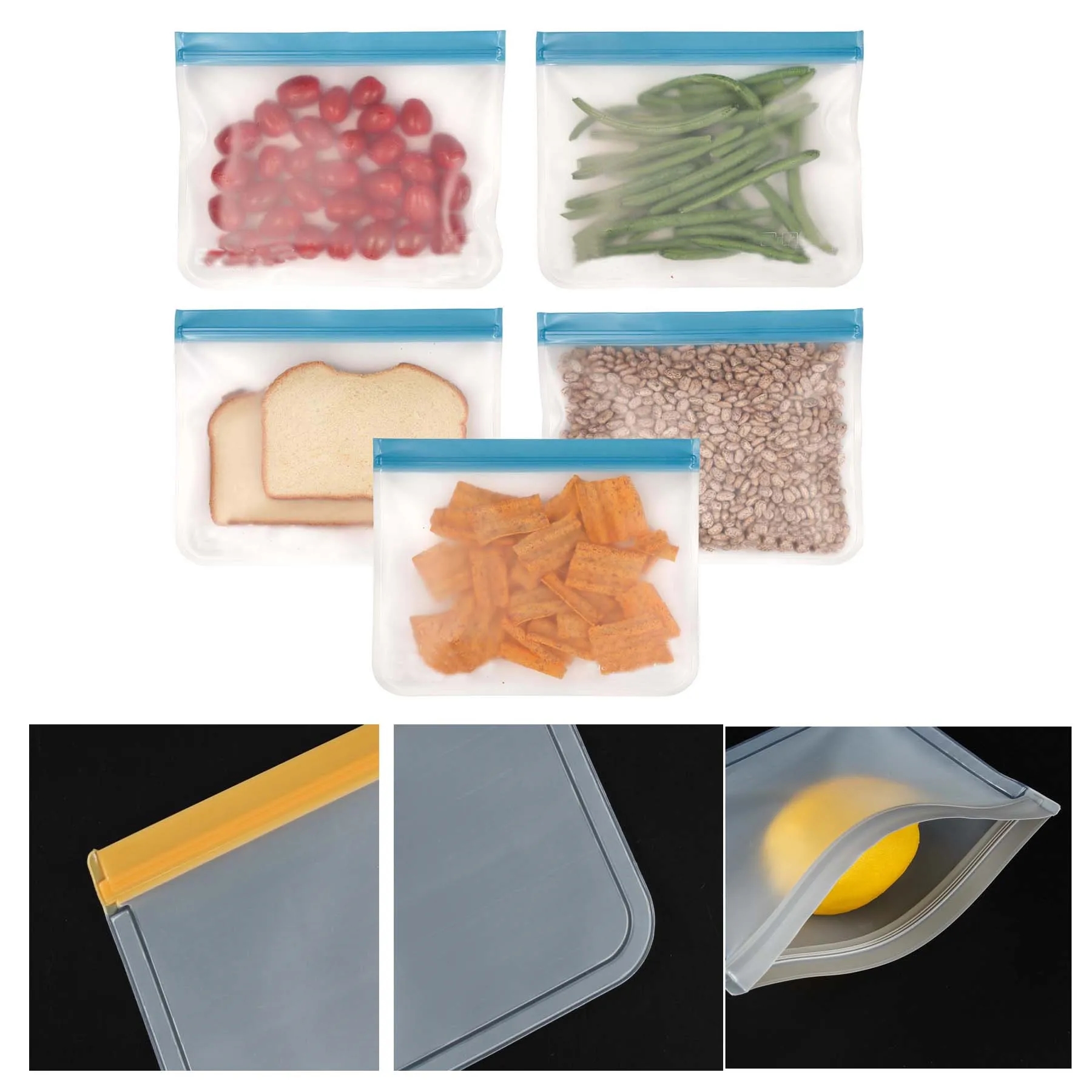 Frosted PEVA Food Preservation Storage Bag 5