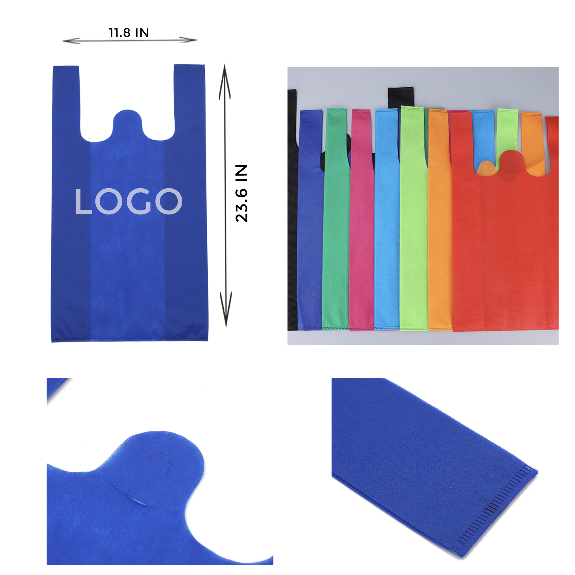 MOQ 10 PCS Non-woven Vest Bag 1