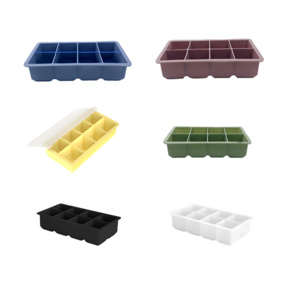 Silicone 8-cavity Ice Cube Tray 2