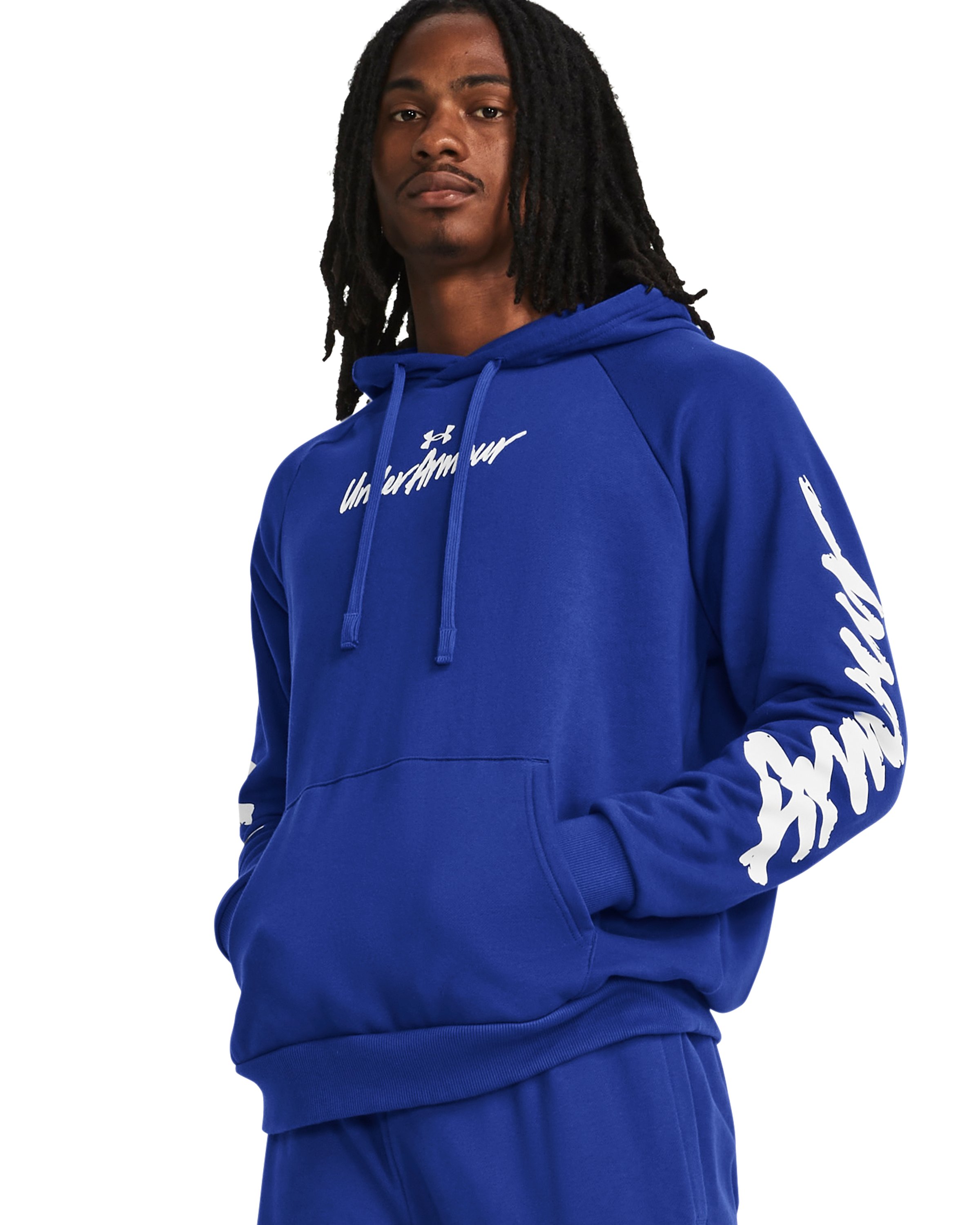 UA Rival Fleece Graphic Men's Hoodie, custom hoodie or sweatshirt with logo imprint 4