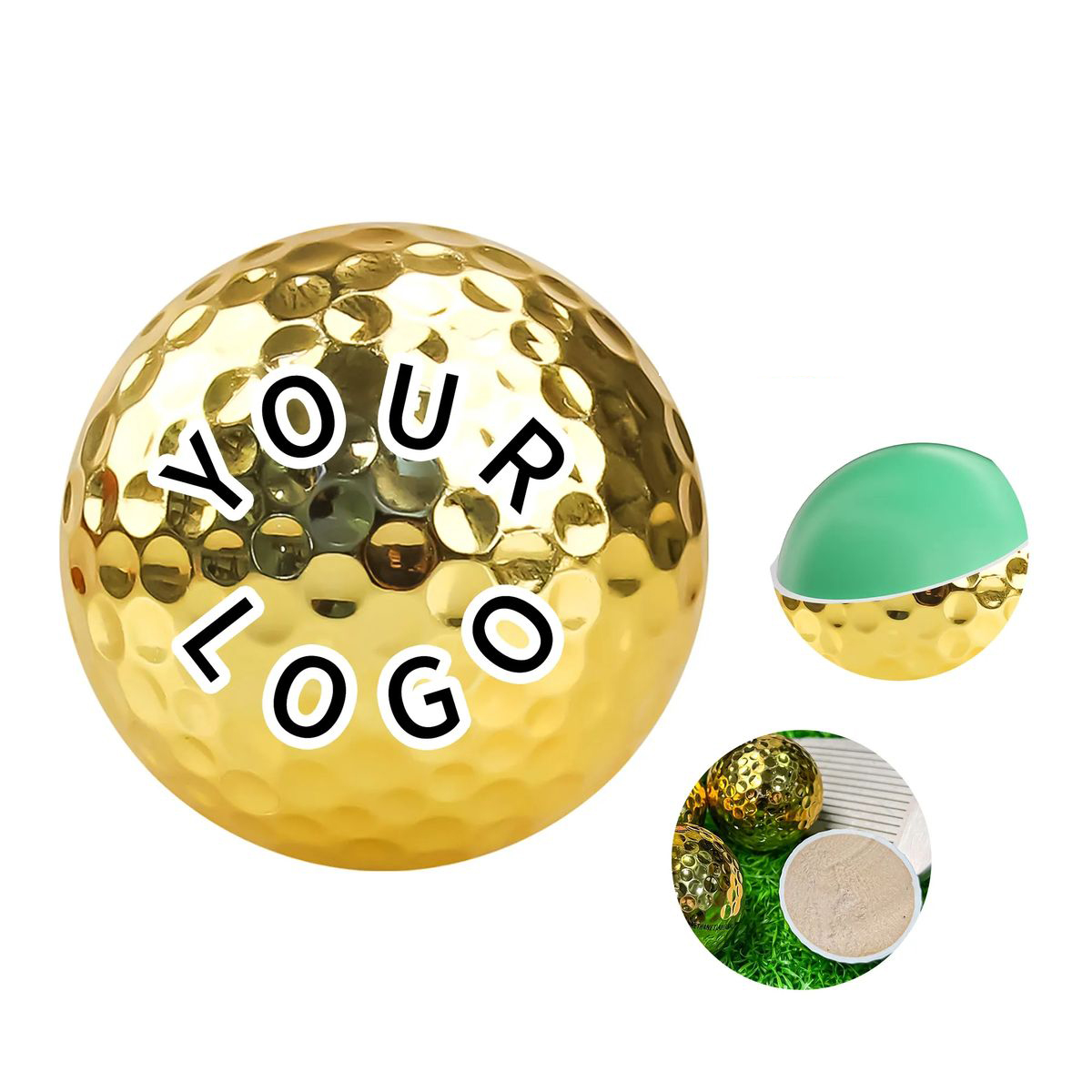 Metallic Finish Golf Ball for Tournaments 1