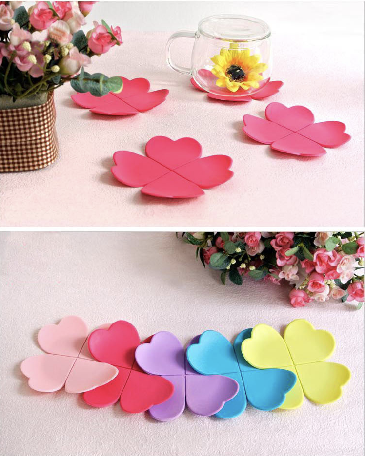 Four Leaf Clover Silicone Coaster 3
