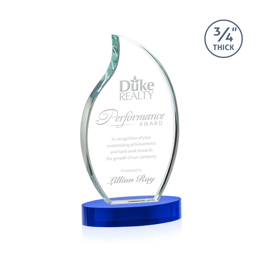 Croydon Flame Award on Alberton Base - Blue 14