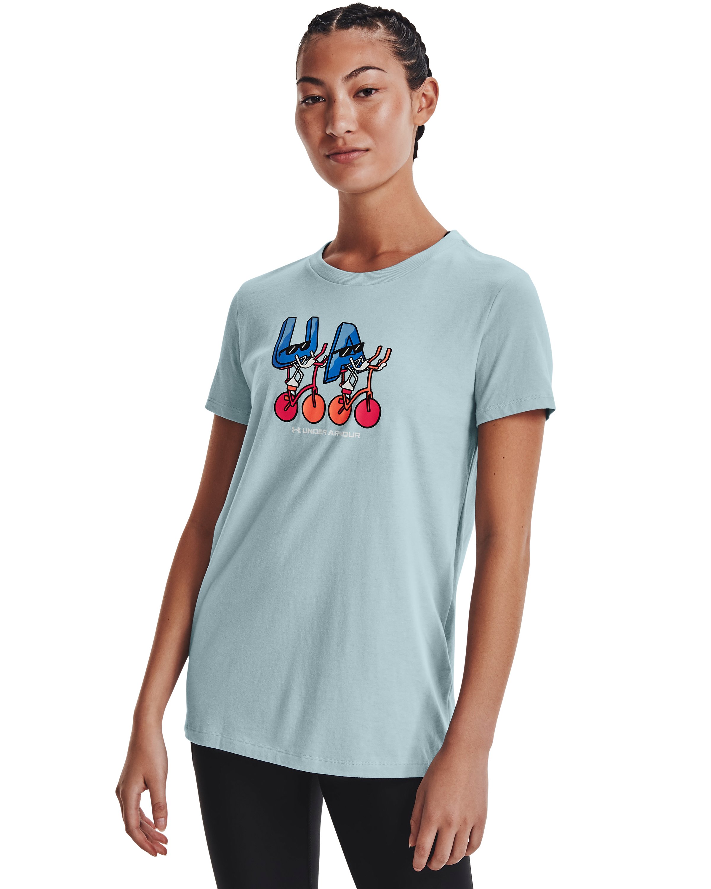 Women's UA Biking Illustration Short Sleeve 1