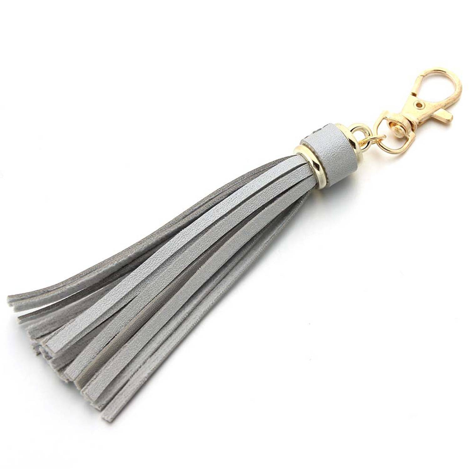 PU Leather Tassel Keychains 5