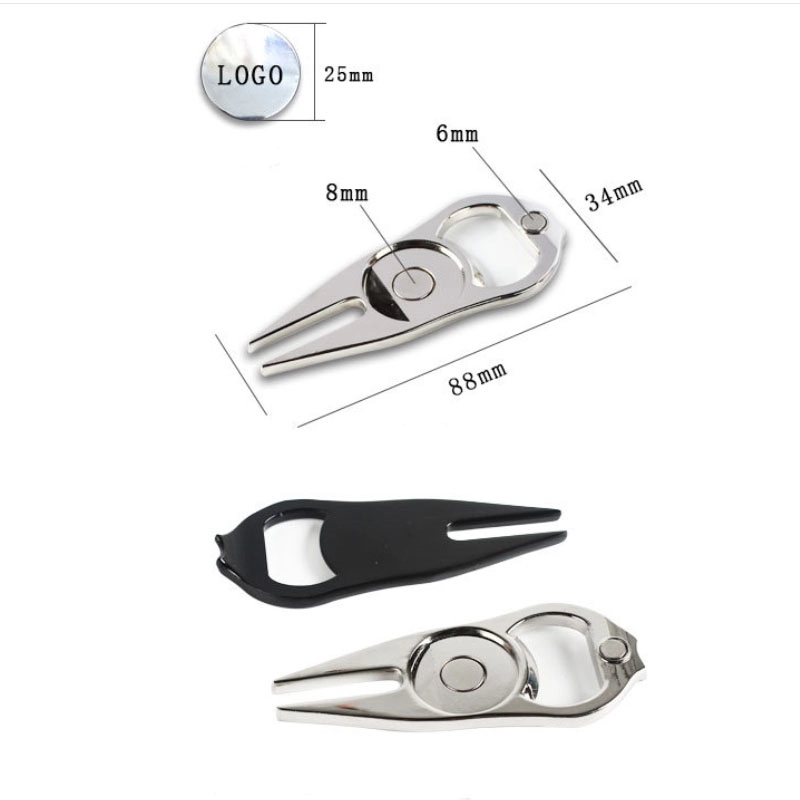 Golf Ball Marker Divot Repair Fixer Bottle Opener 2