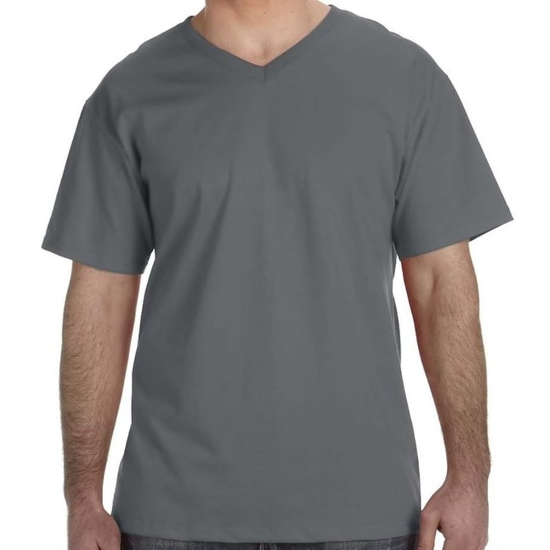 Fruit Of The Loom Mens 5 Oz., 100% Heavy Cotton HD® V-Neck T 8