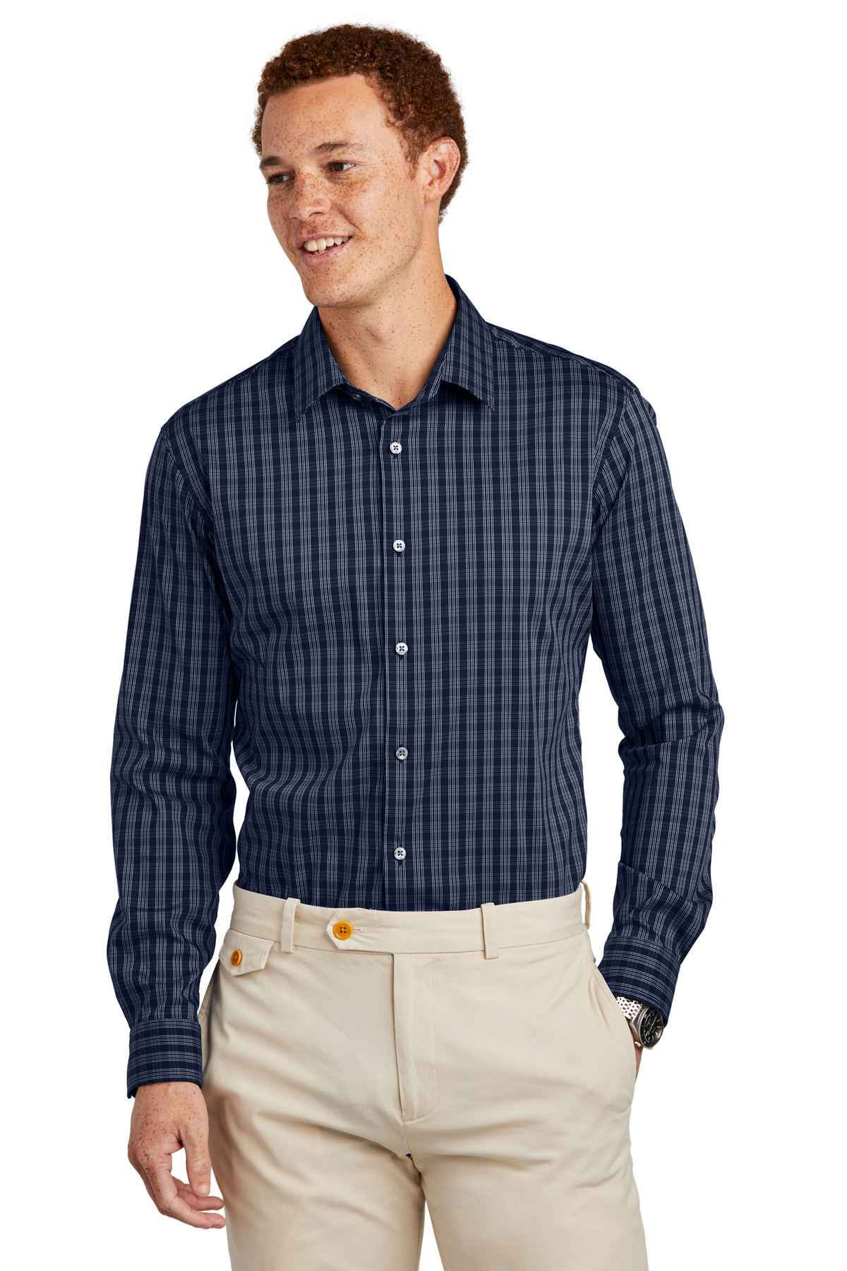 Brooks Brothers Tech Stretch Patterned Shirt BB18006 19
