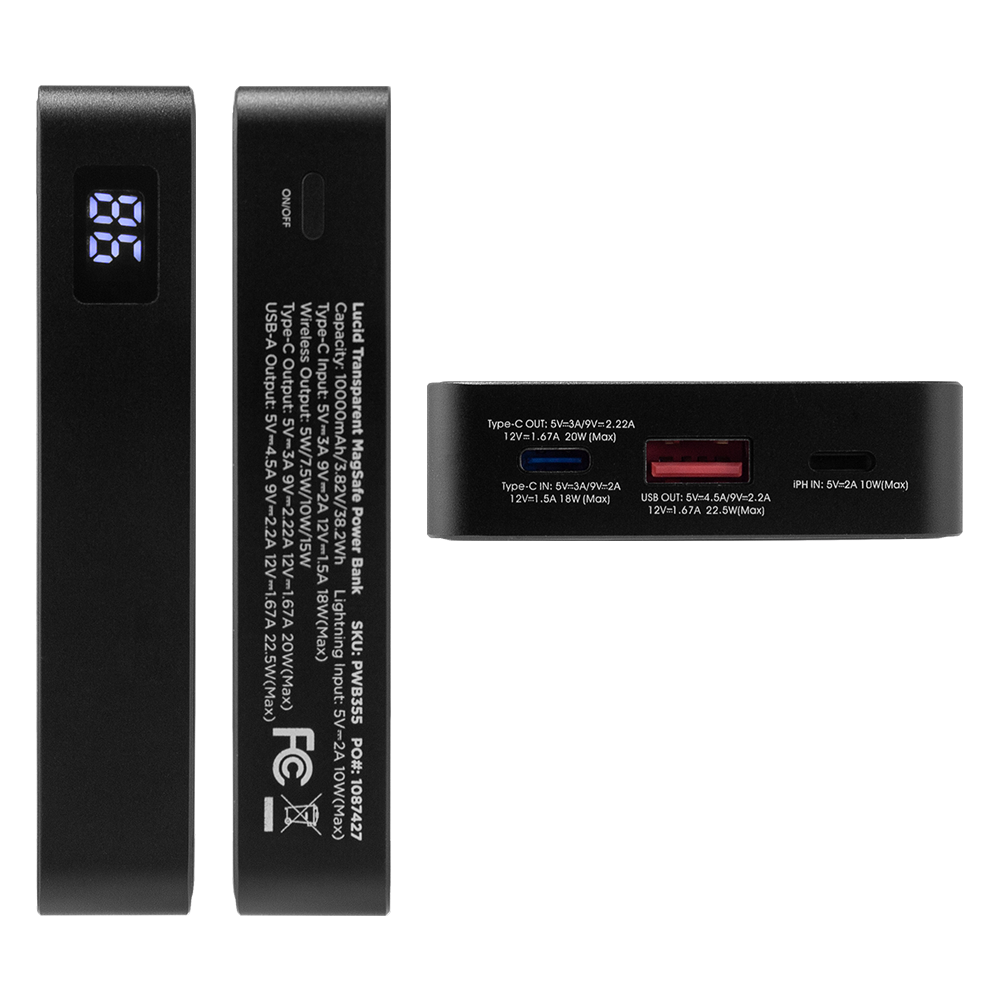 Lucid Transparent MagSafe Wireless Power Bank 14