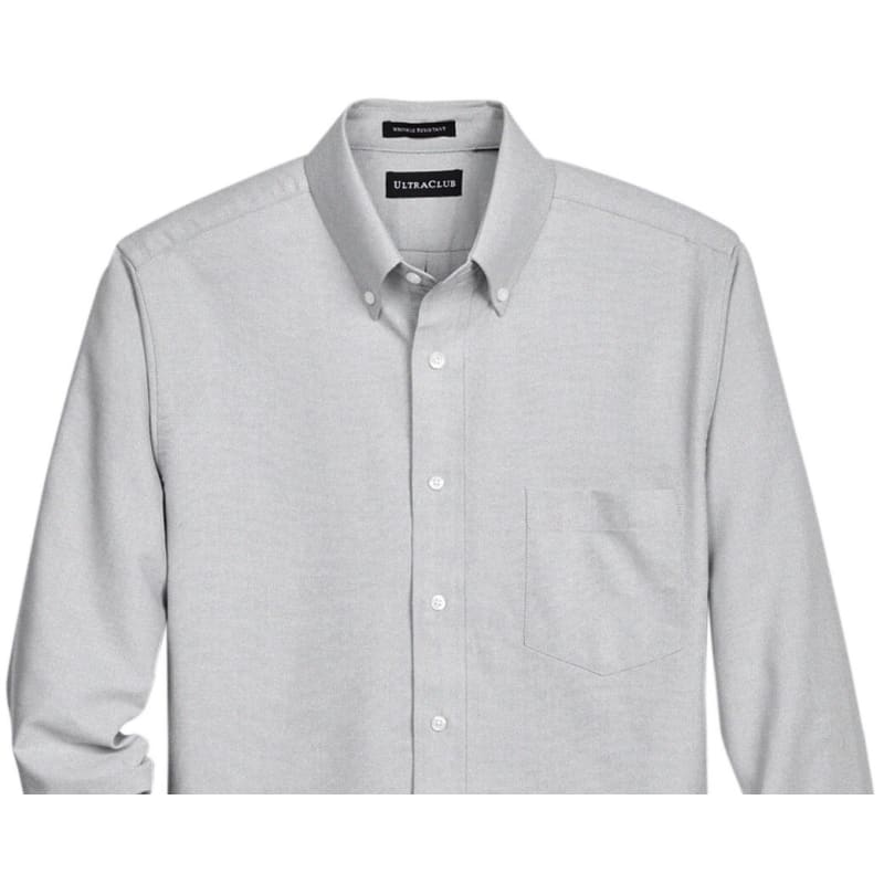 UltraClub Men's Classic Wrinkle-Resistant Long-Sleeve Oxford 19