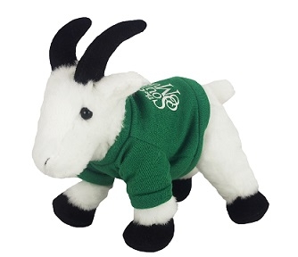8" Rocky Mountain Goat with t-shirt and one color imprint 2