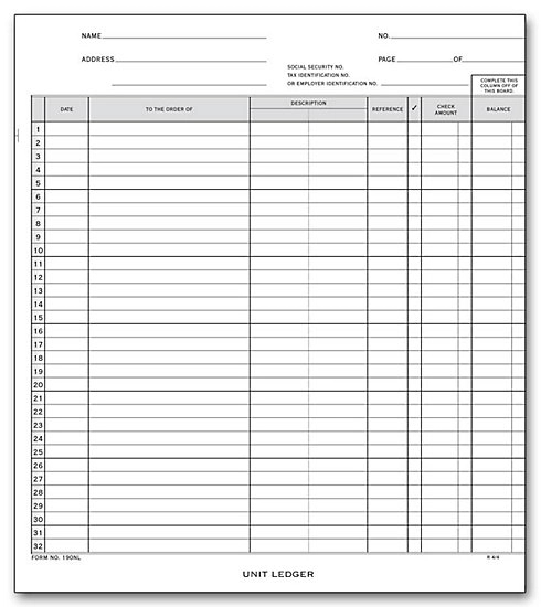 General Disbursement Ledger Cards 2