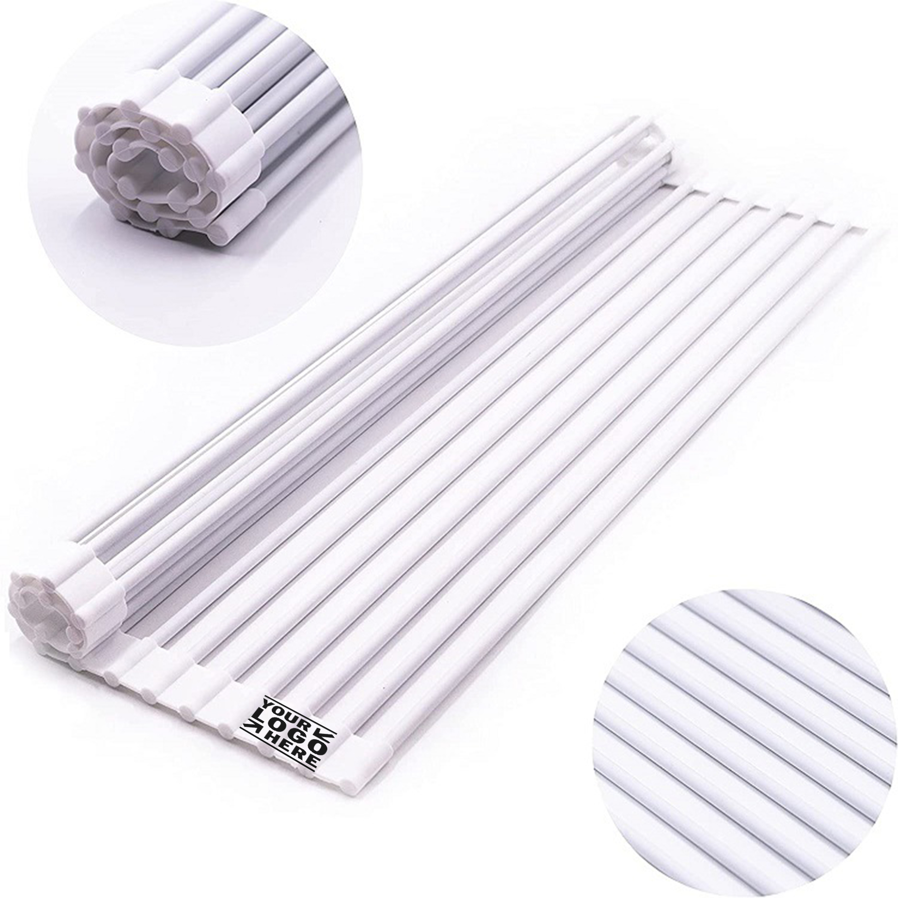 Multipurpose Roll-Up Dish Drying Rack 2