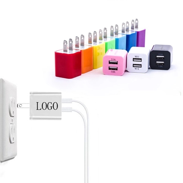 2.1A two Usb Port Wall Charger 3