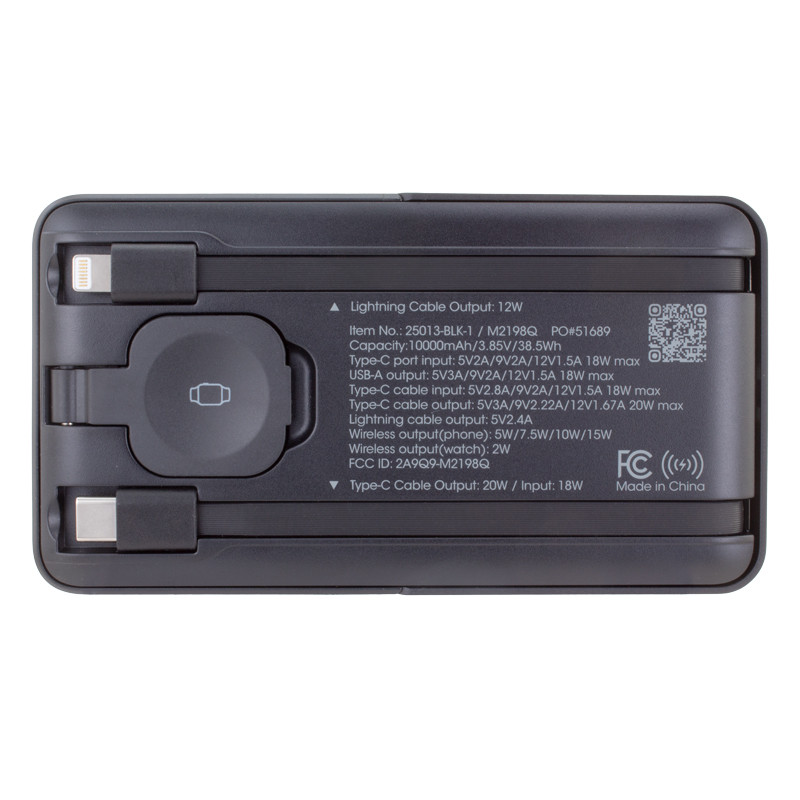 3-in-1 Mag-N-Kick™ Power Bank with Fast Watch Charger 24