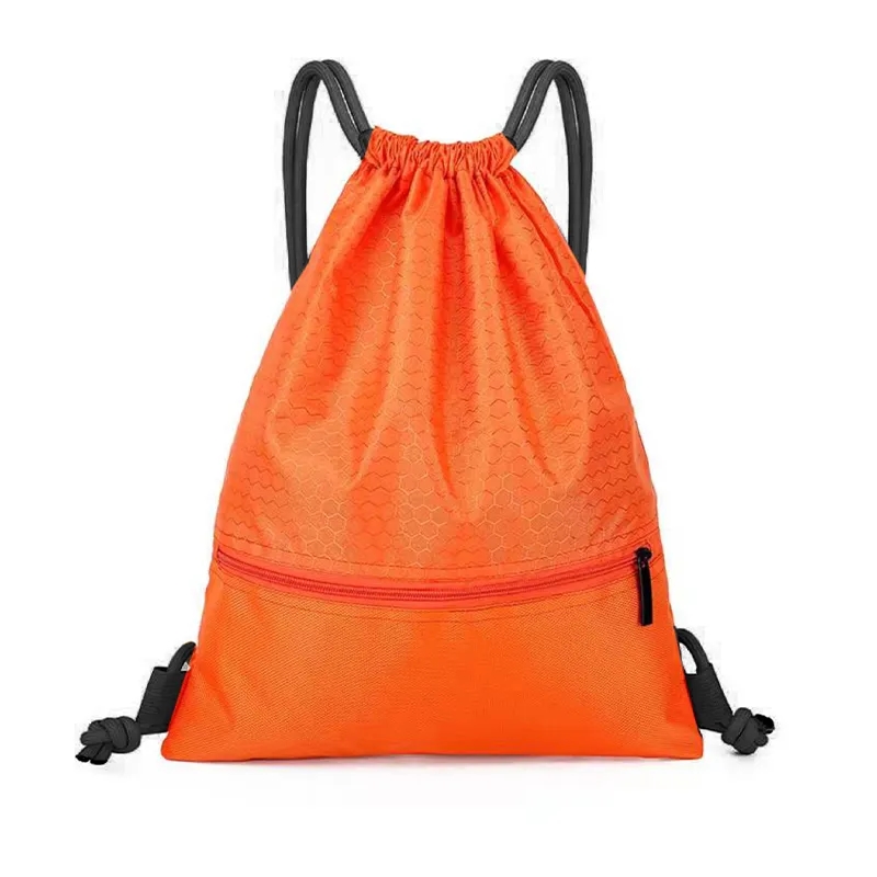 Drawstring Backpack With Zip Pocket 7
