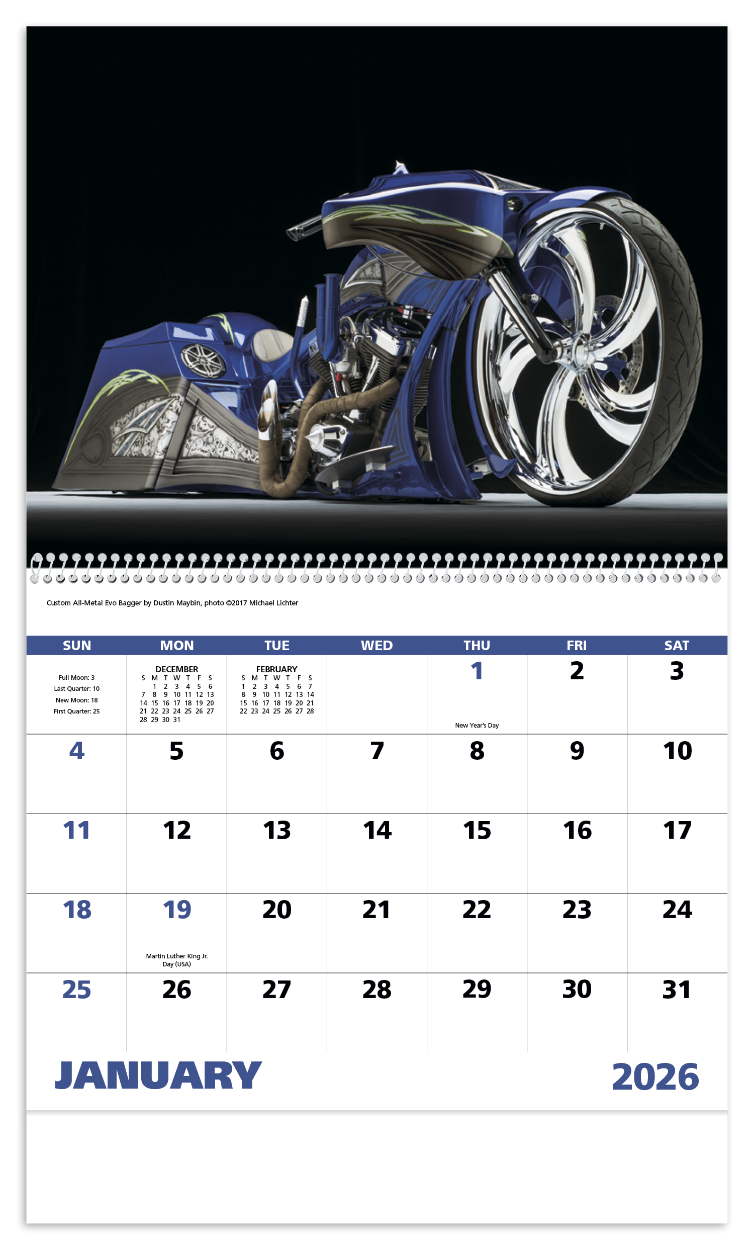 Good Value™ Motorcycles - Spiral Calendar 3