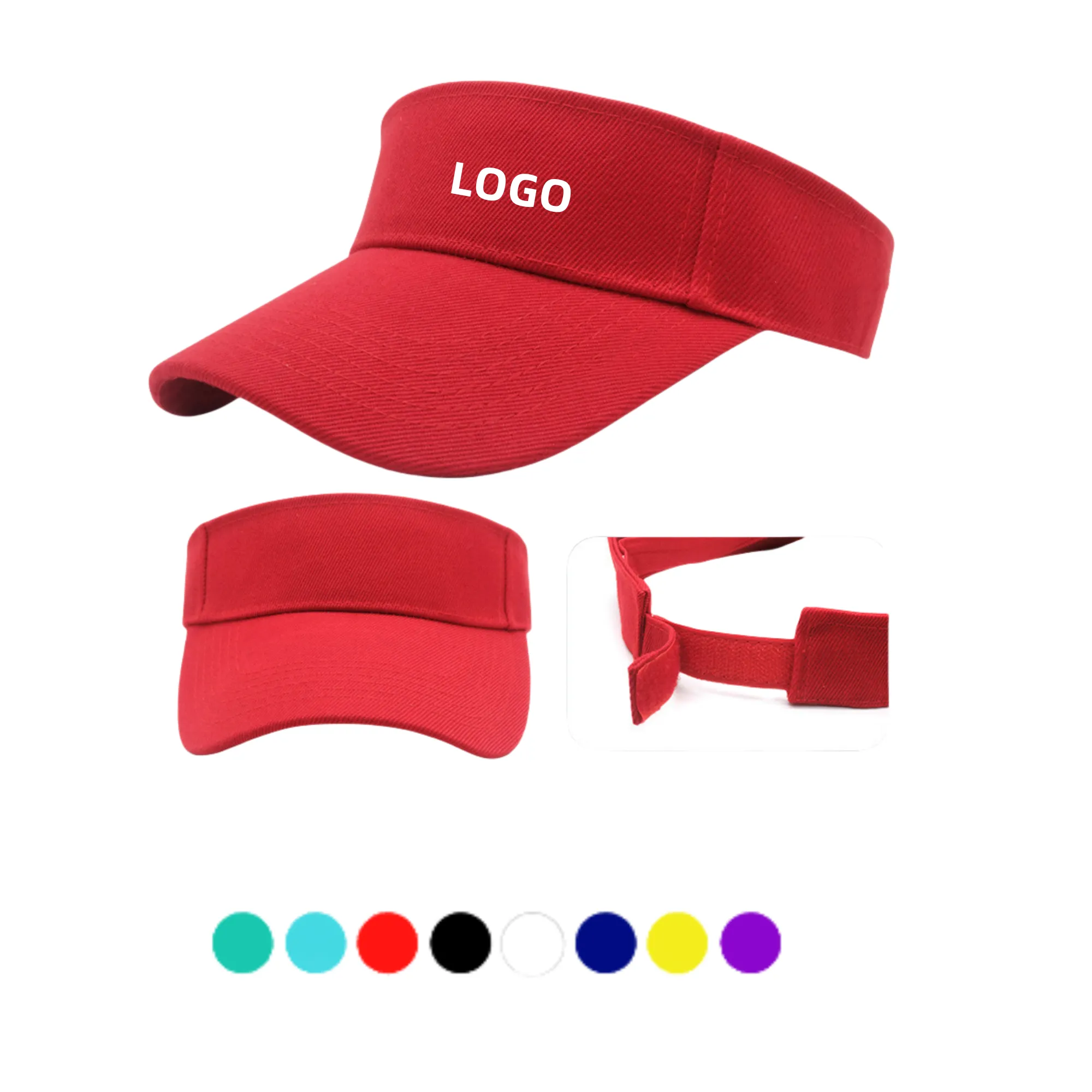 Adult Pure Cotton Topless Sun Hat 2