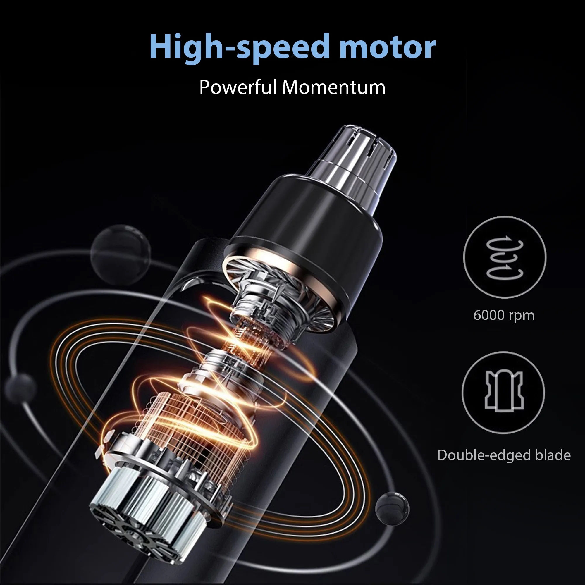 Rechargeable Hair Trimmer With Battery Indicator 3