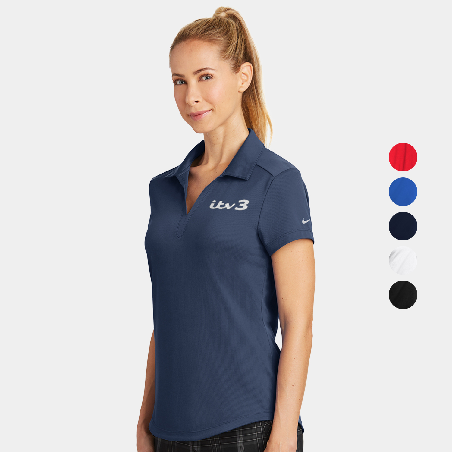 Nike Ladies Dri-FIT Legacy Polo w/ Screen Print 4.2 oz Shirt 3