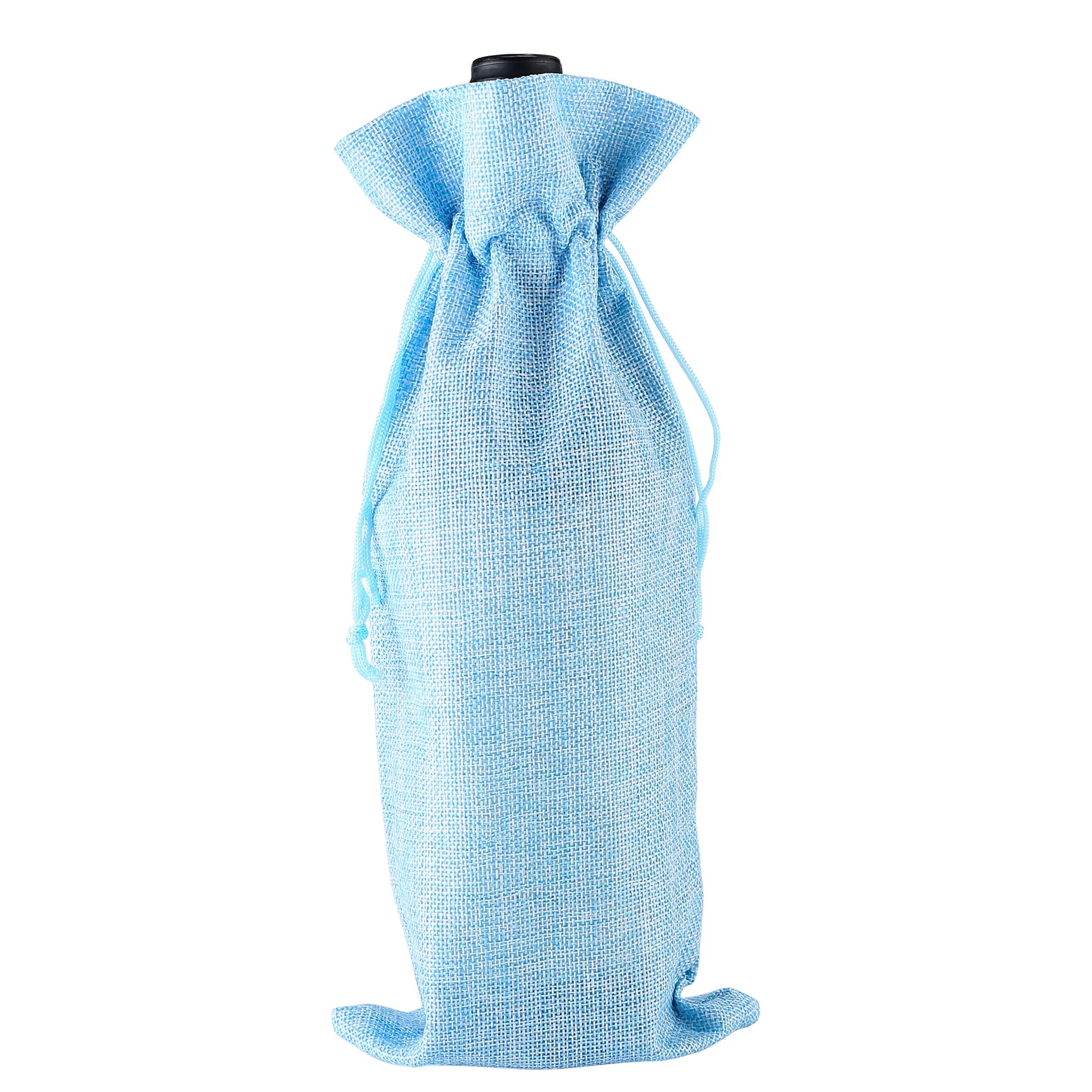 Wine Bottle Bag With Drawstring 10pcs 3