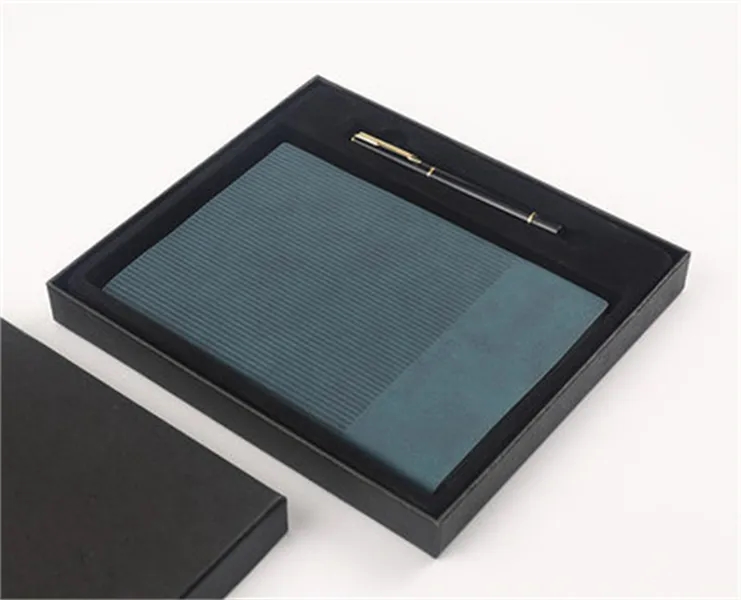 A5 luxury soft leather notebook Dorian paper printing logo 1