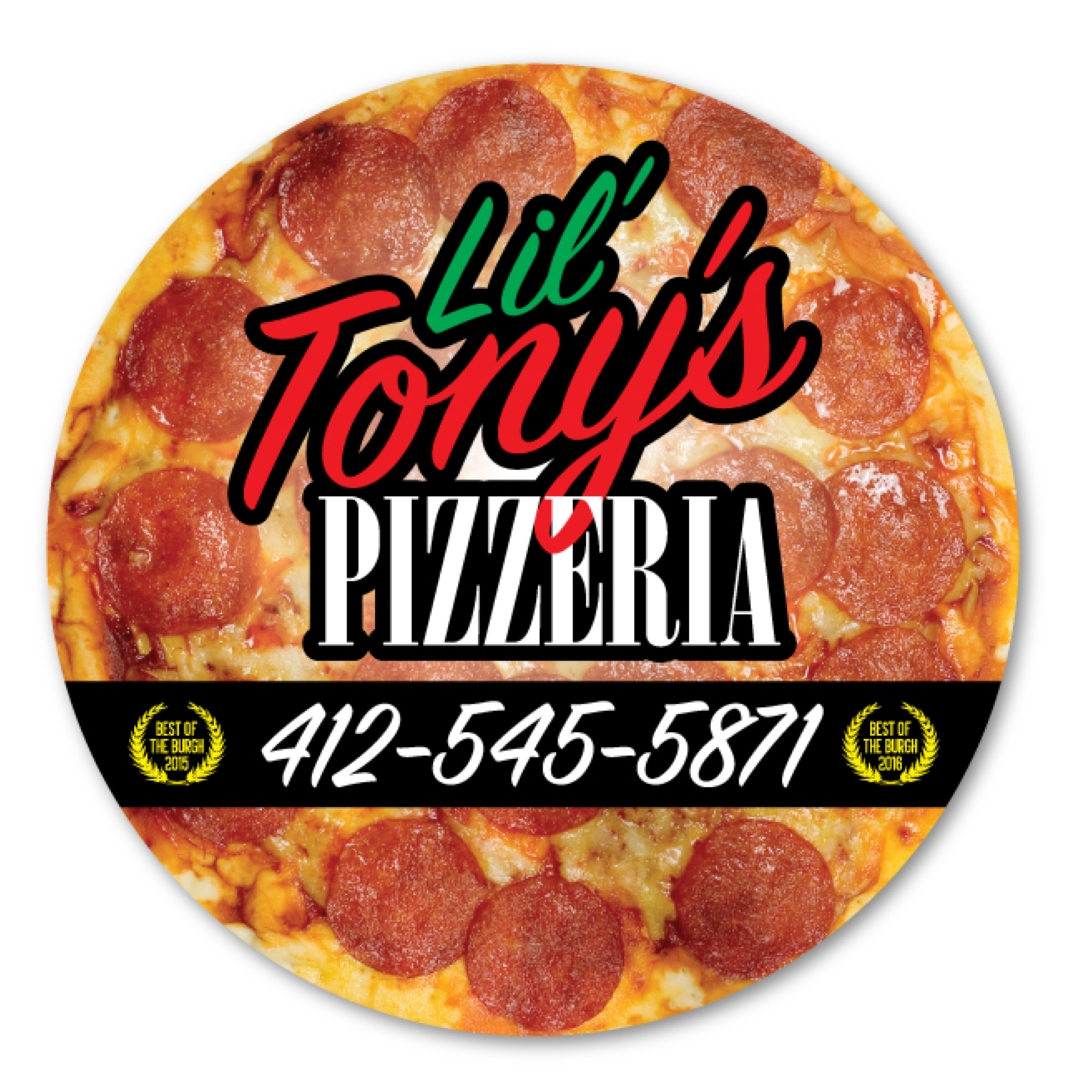 Pizza Magnet - 5" x 5" - 30 mil - Outdoor Safe