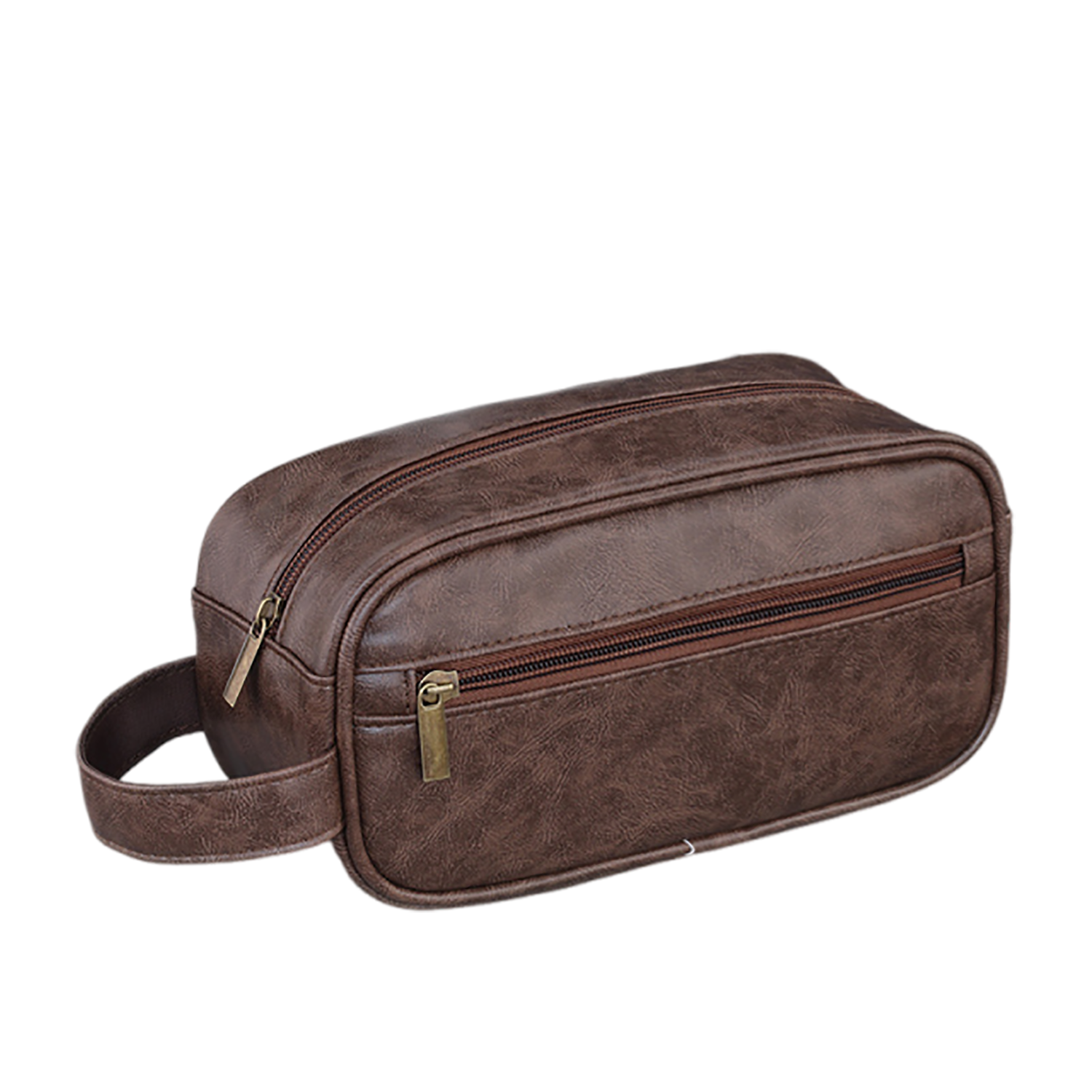 Men's Large Capacity PU Leather Travel Toiletry Bag 4