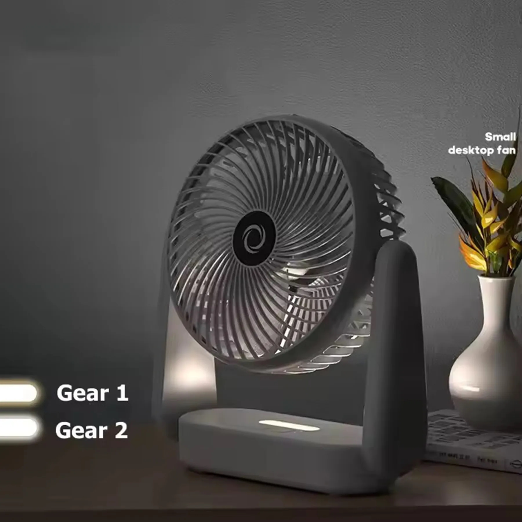 USB Desktop Fan with Night Light 2
