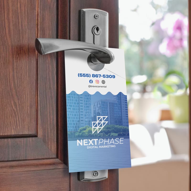 4.25 X 8 Inch Full Color Door Hanger 8