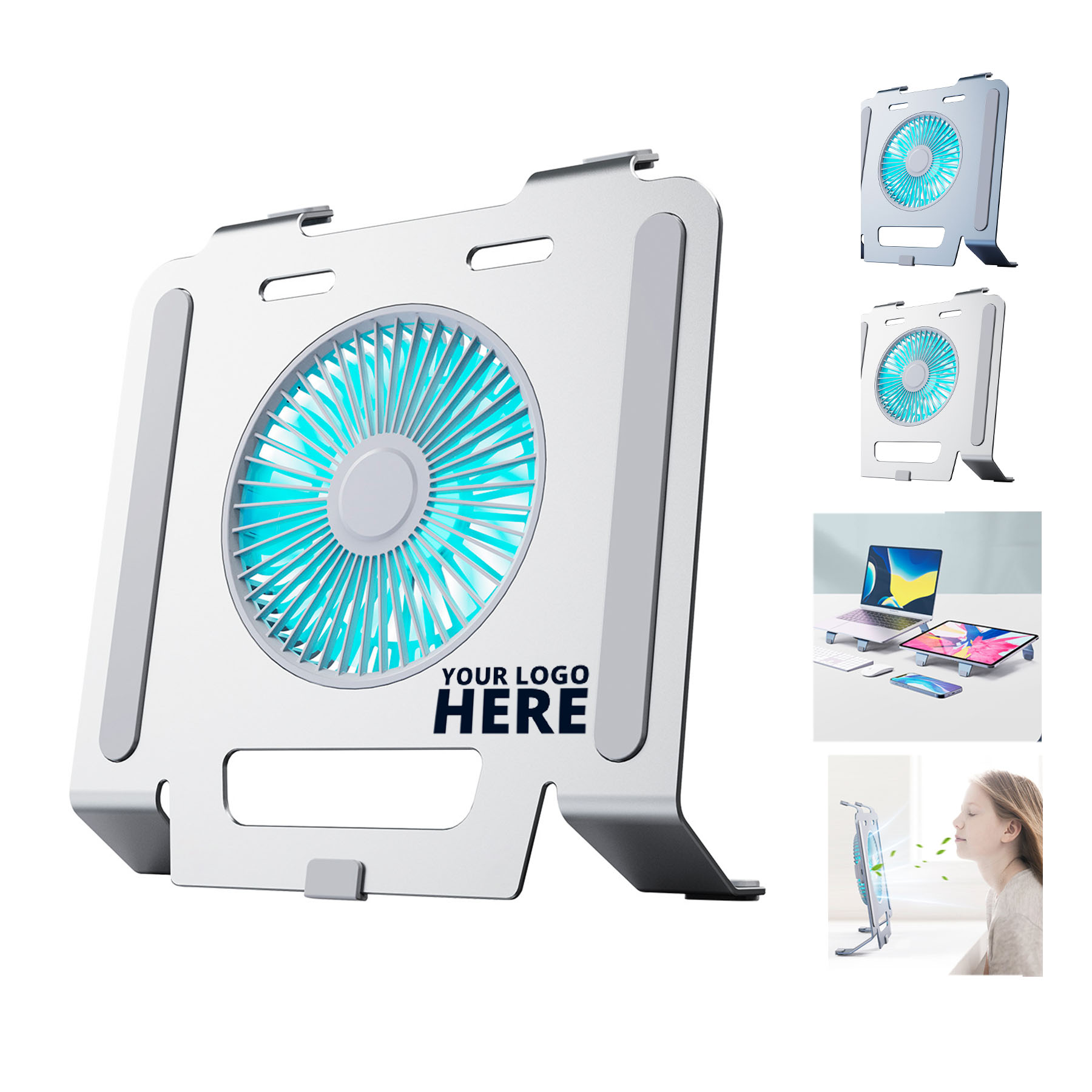 2 In 1 Laptop Stand And Fan 2