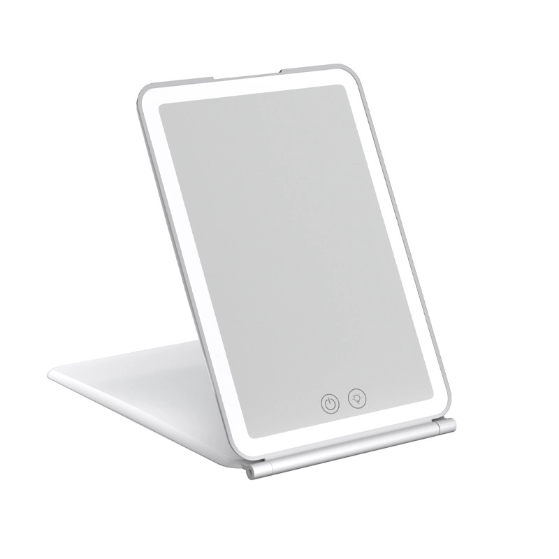 Foldable Rechargeable Mirror W/ Led Light 4