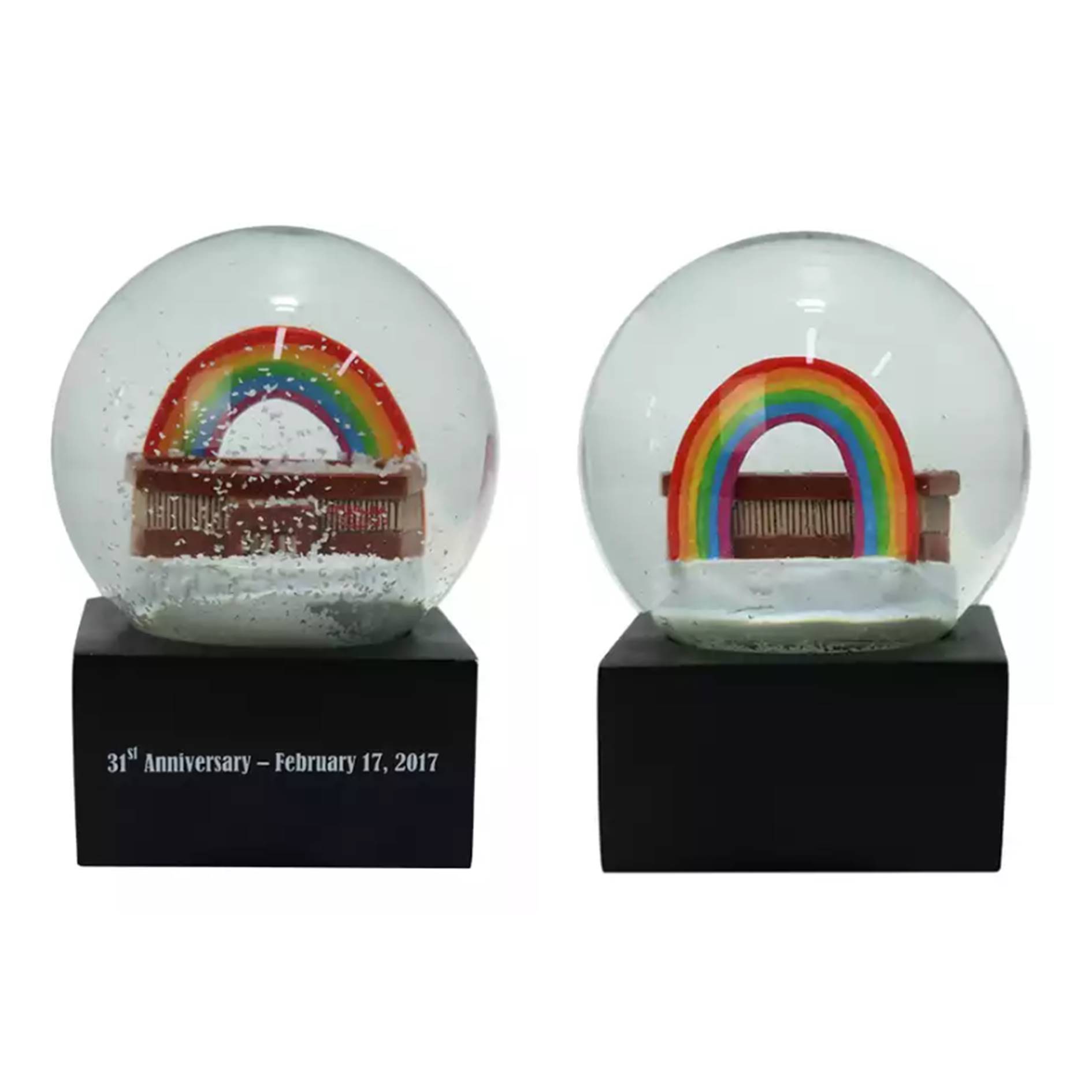 Custom Rainbow Crystal Snow Globe 2