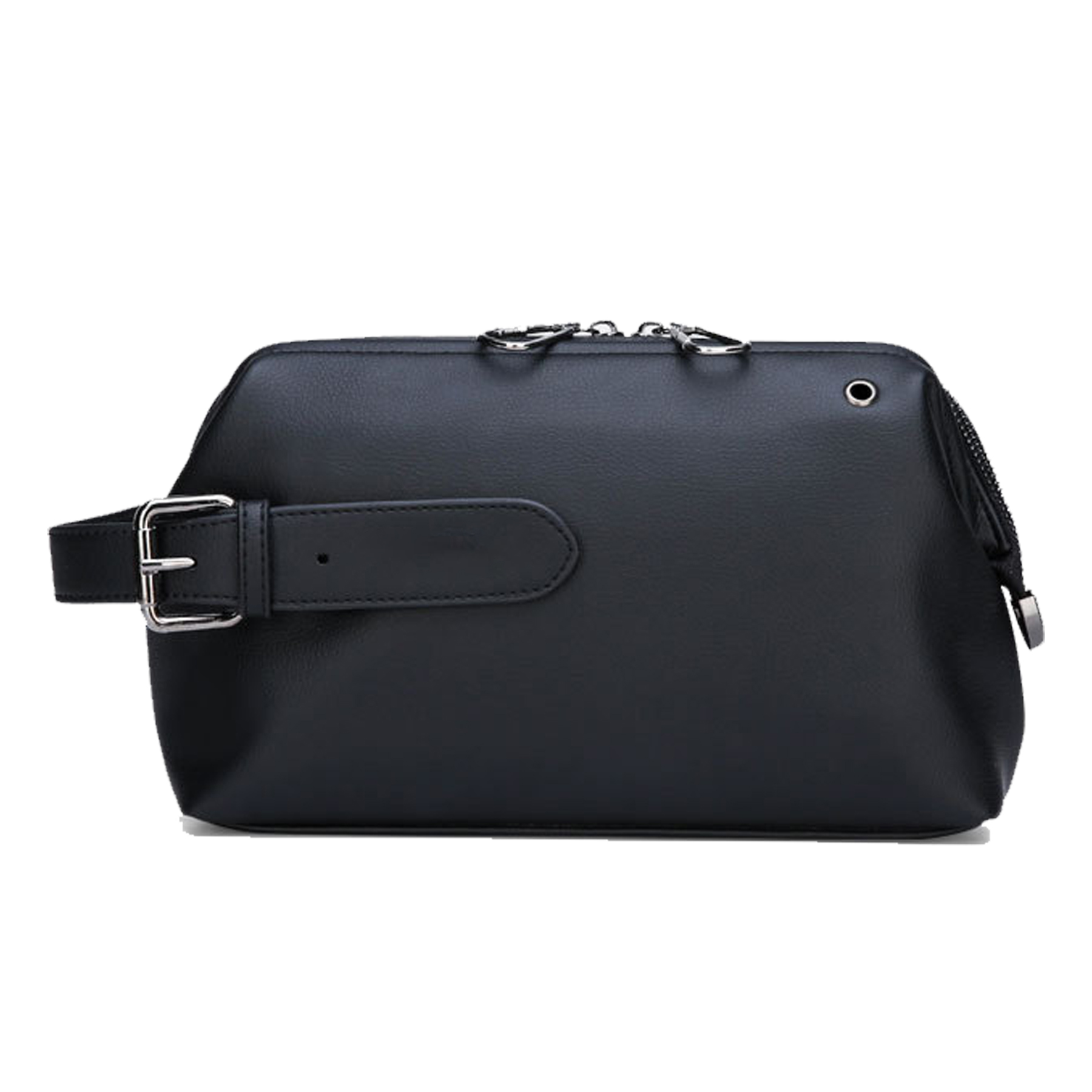 pu Men's large capacity soft leather handbag 3