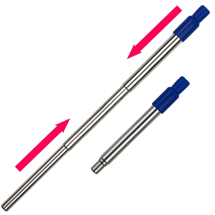 "Eco-Collapsible Straw" 8" Reusable Stainless Steel Straw 11