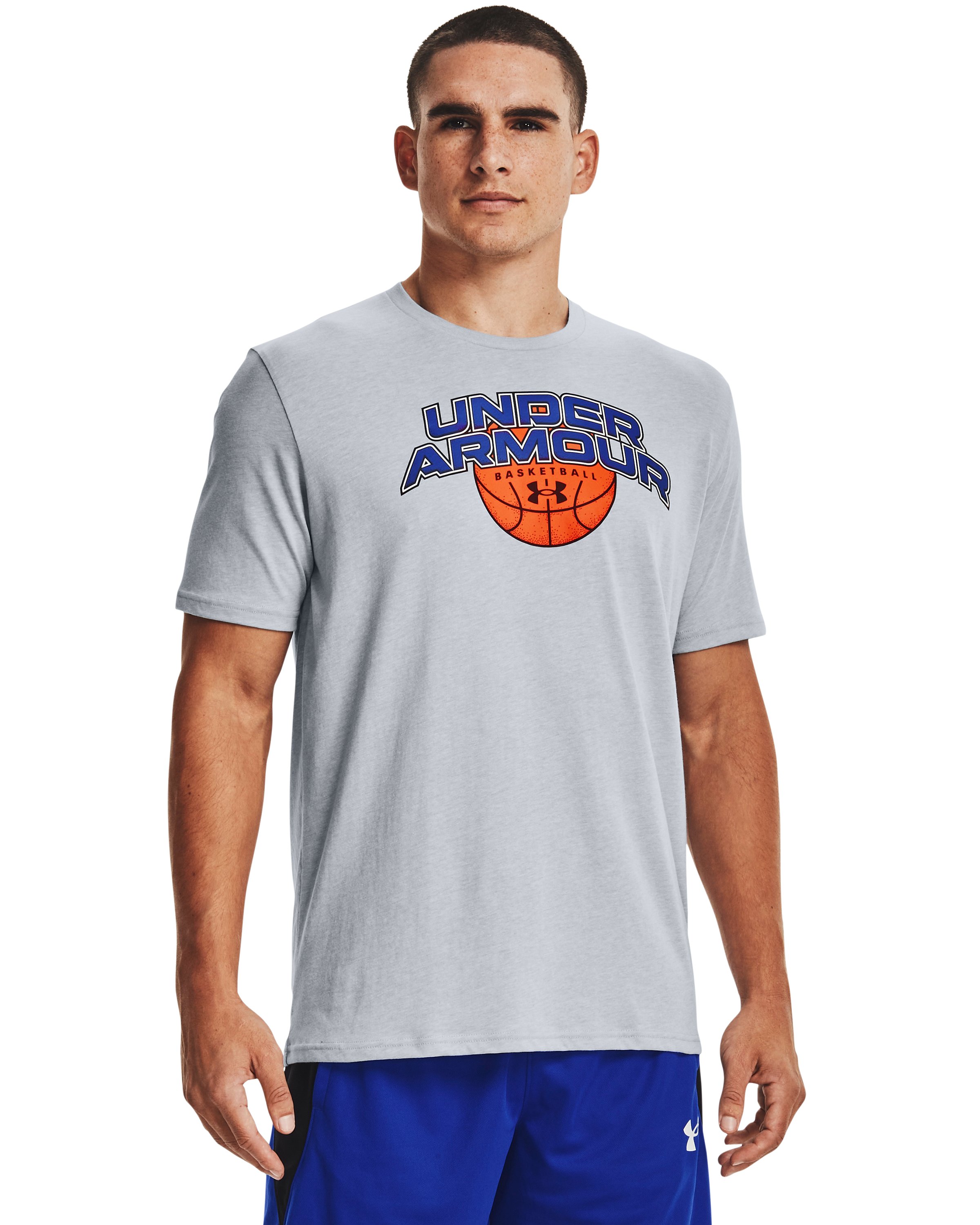 UA Basketball Branded Wordmark Men's Short Sleeve 2