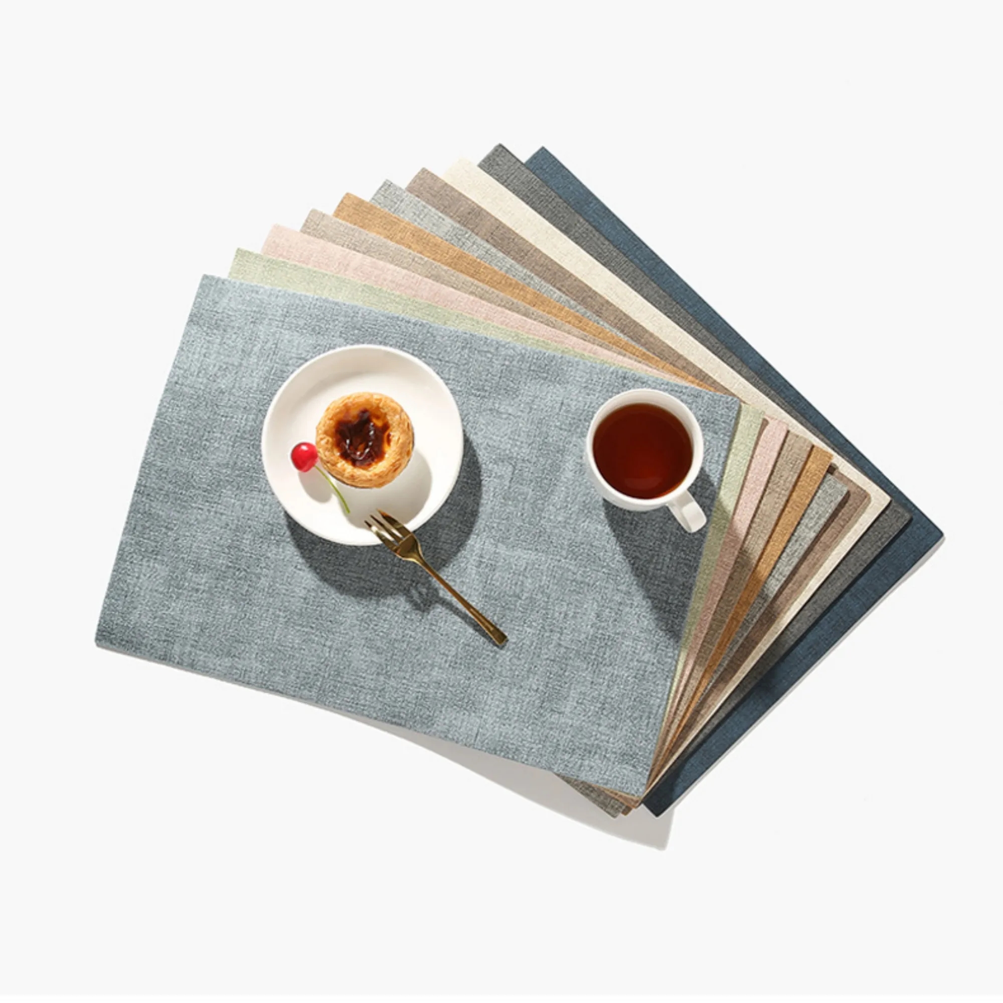 Premium Textured-Leather Placemats 6