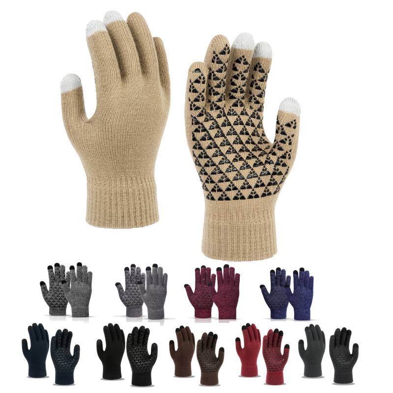 Non-Slip Gloves W/ 3 Finger Touch 1