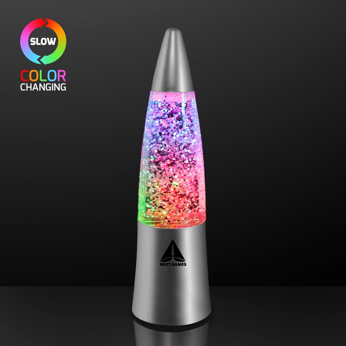 Glitter rocket lamp 4